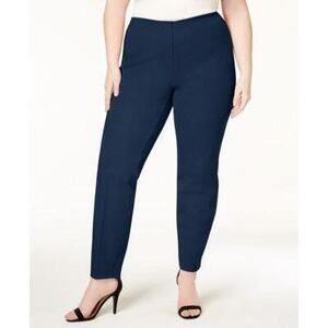 NWT Alfani Plus Pants Skinny Plus Size Black 24W